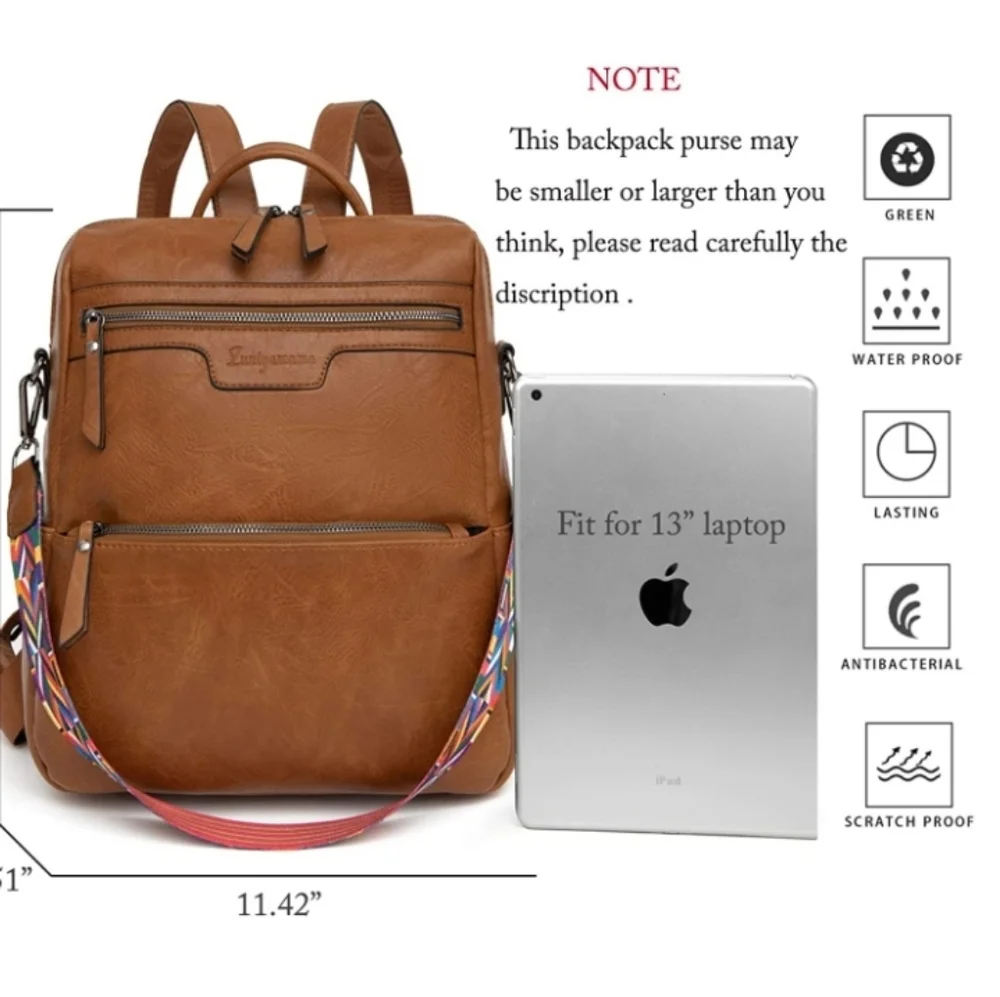 ZUNIYAMAMA Backpack Purse for Women,Fashion Cute Convertible Designer Womens.. - Picture 4 of 5